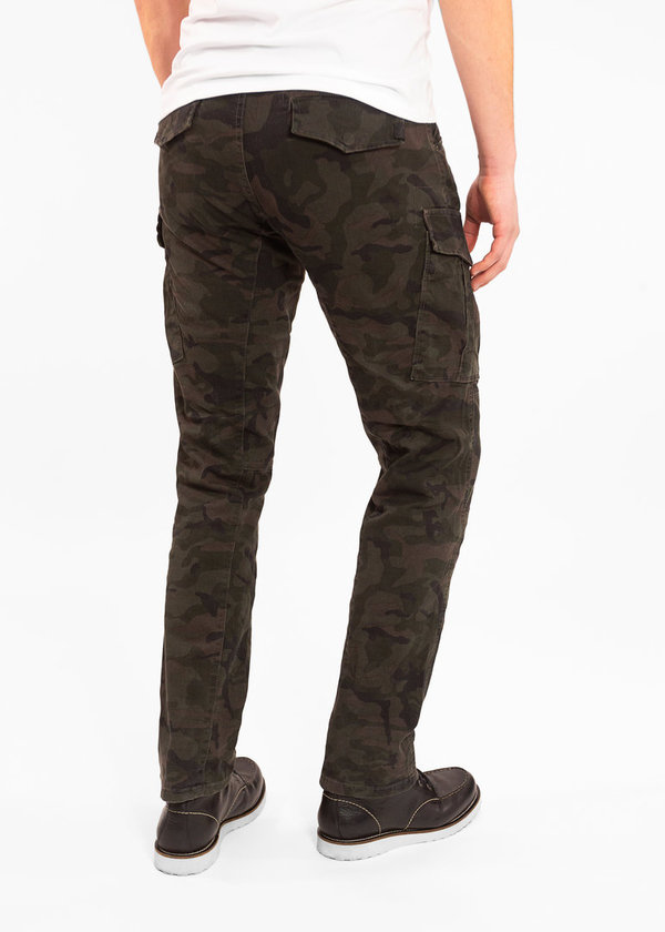 John Doe Cargo Stroker Camouflage Jeans, Extra Kurz